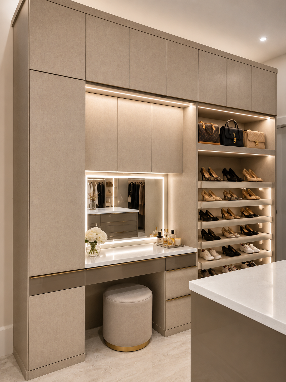 Built-in wardrobe system