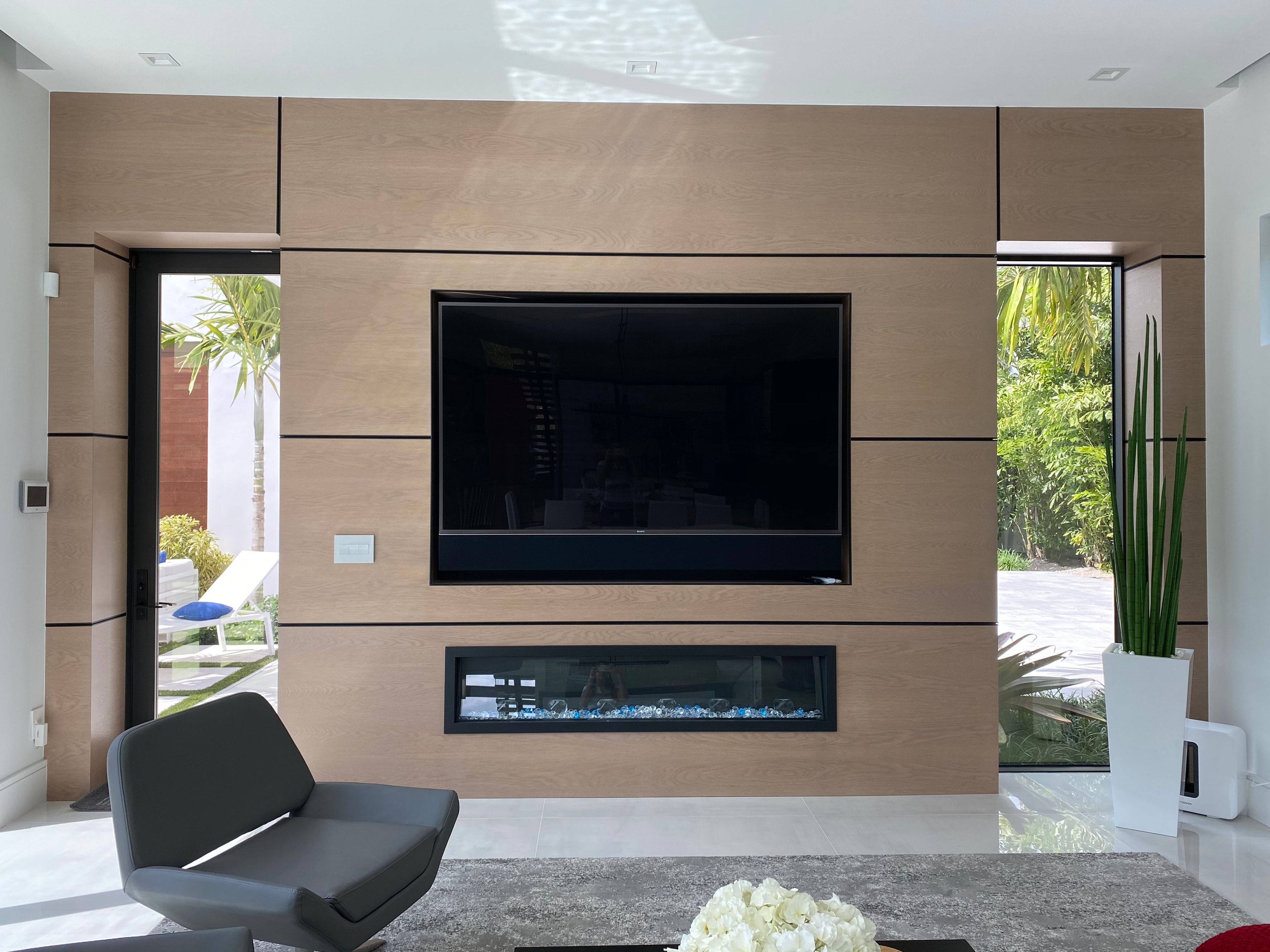 Built-in cabinetry architectural detail