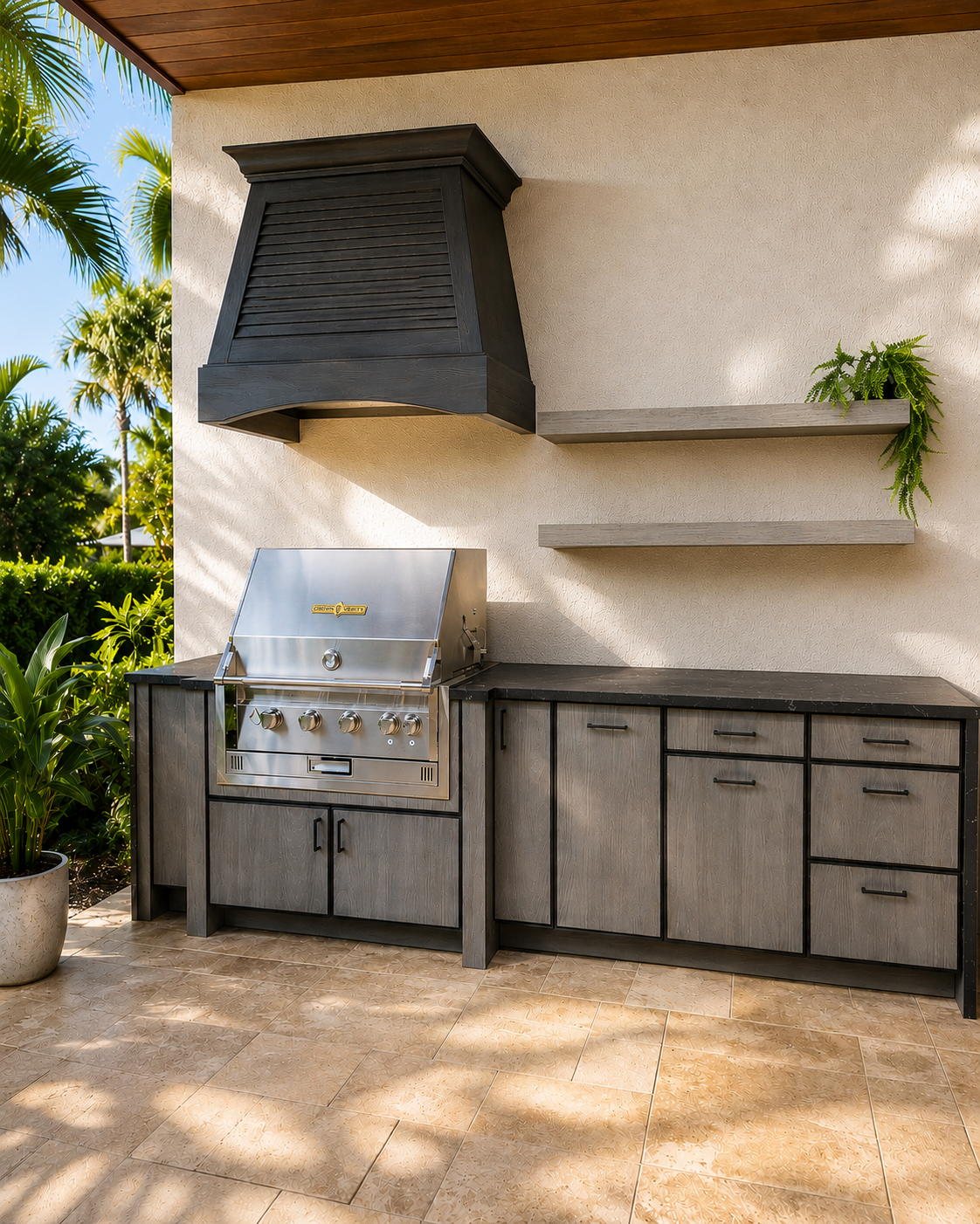 Custom outdoor kitchen South Florida
